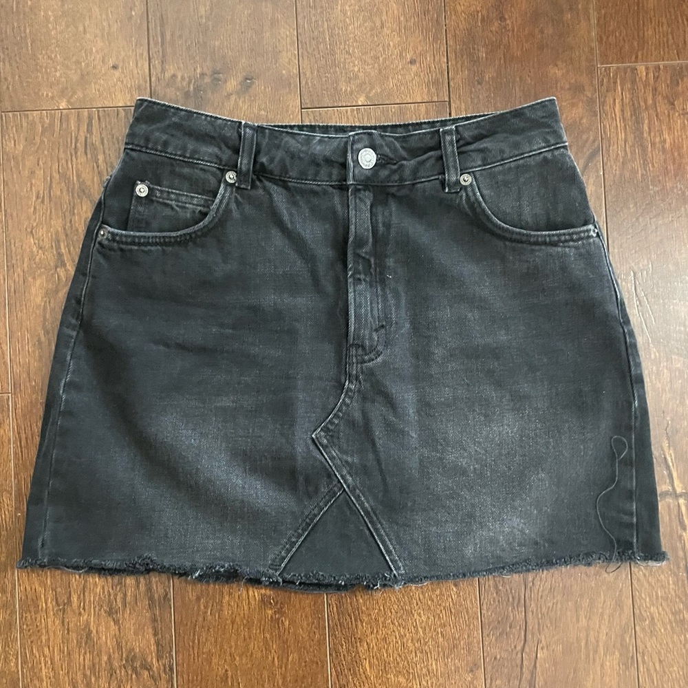 Denim mini skirt